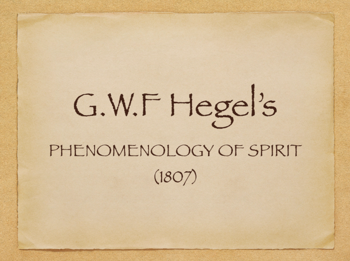 Hegel's Introduction to the Phenomenology of Spirit